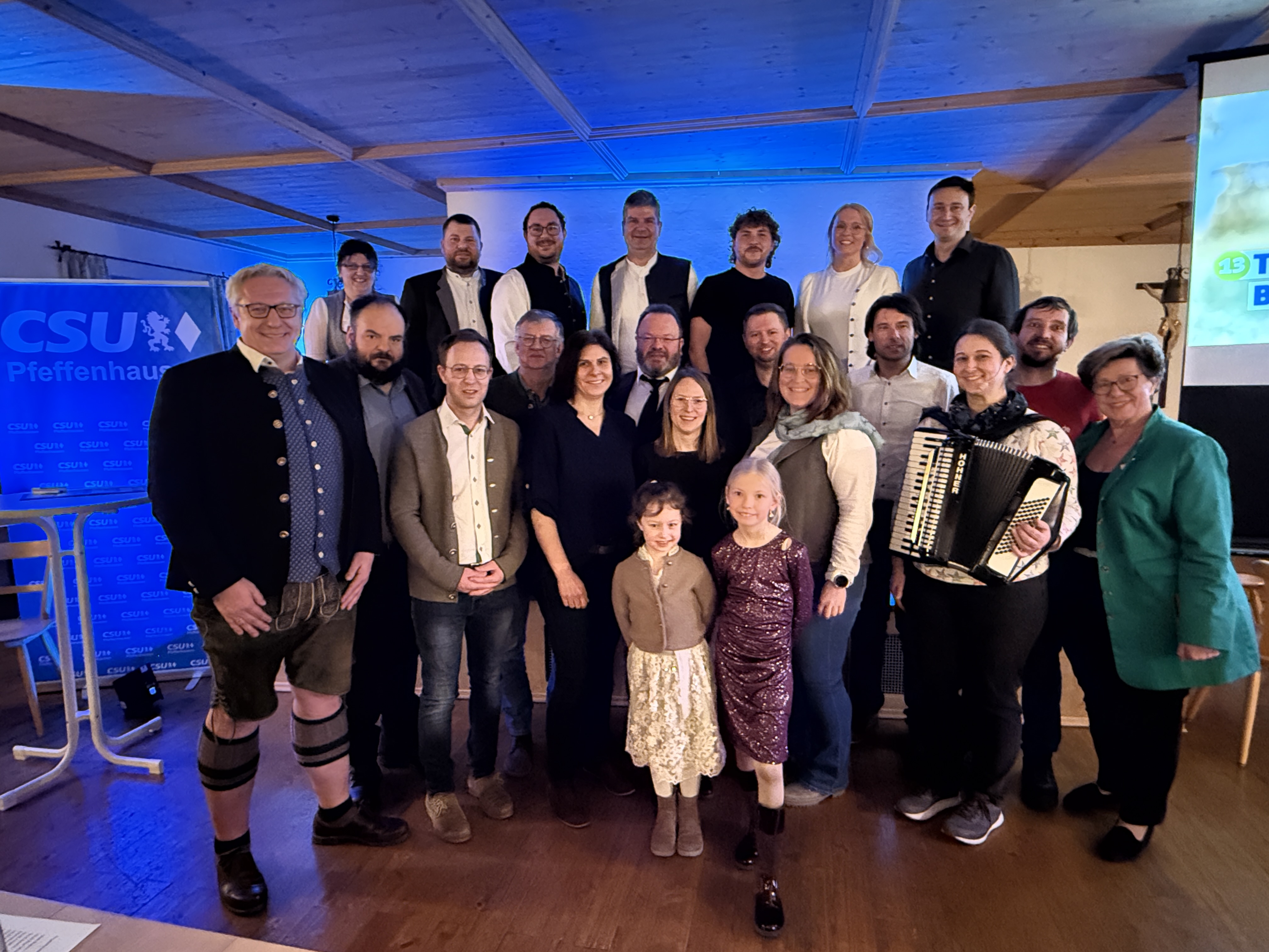 Zünftiger Wirtshausabend der CSU-Kandidaten mit Mare und Miche