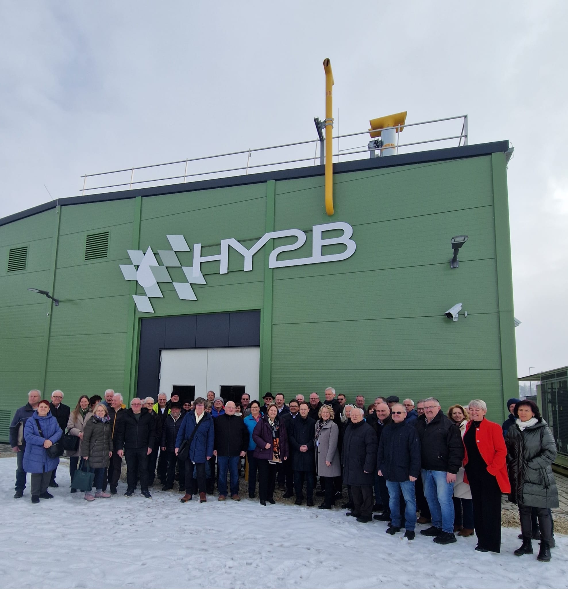 CSU-Landratskandidatin lud zum energiepolitischen Gespräch auf das Gelände des Wasserstoffzentrums